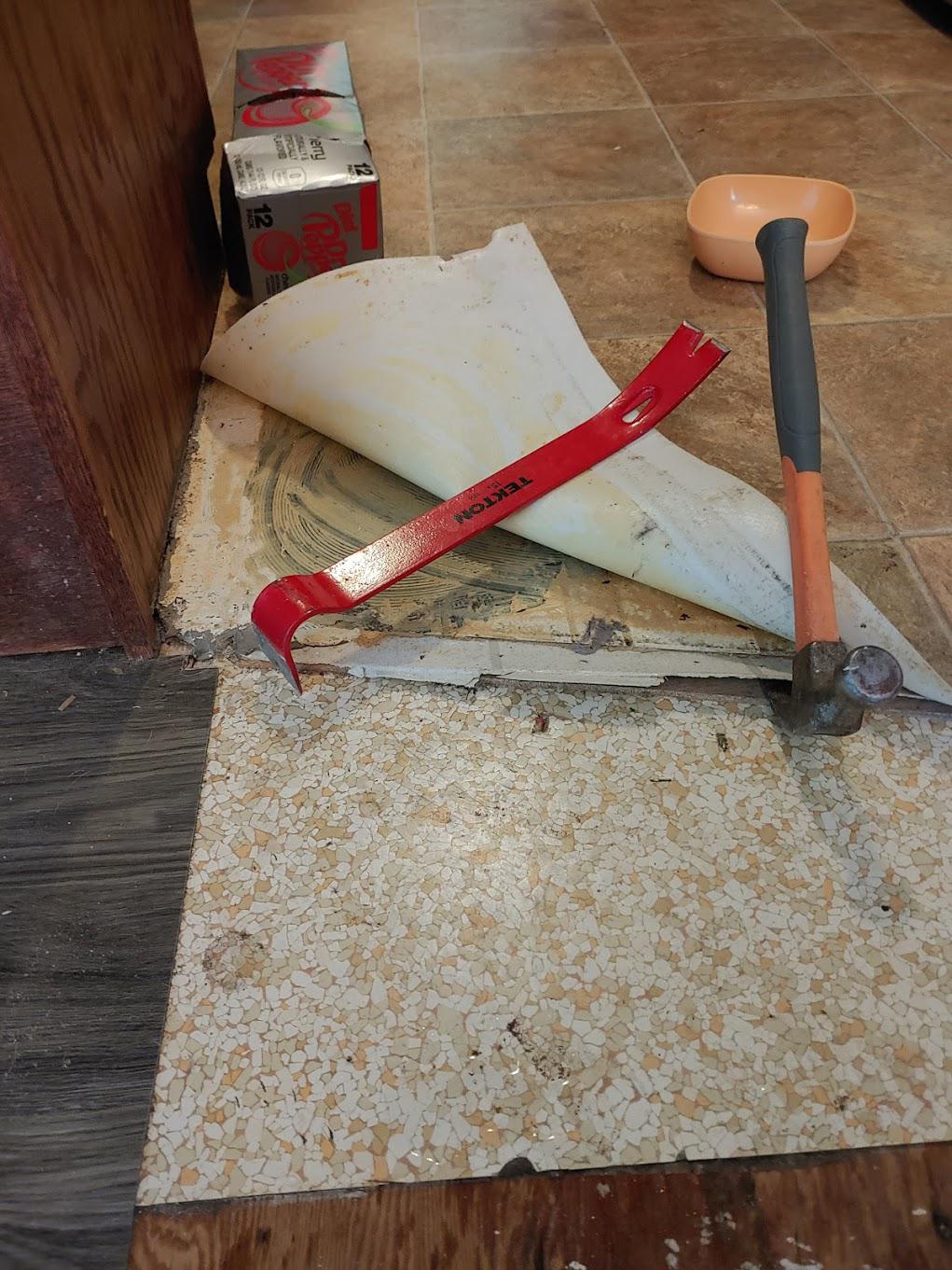 Removing Carpet Tack Strips From Asbestos Tile Two Birds Home